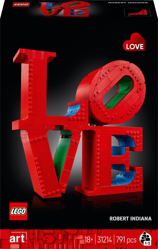 LEGO Art 31214 Love Lettering Kunst Skulptur Kærlighed Valentinsdag gave til par