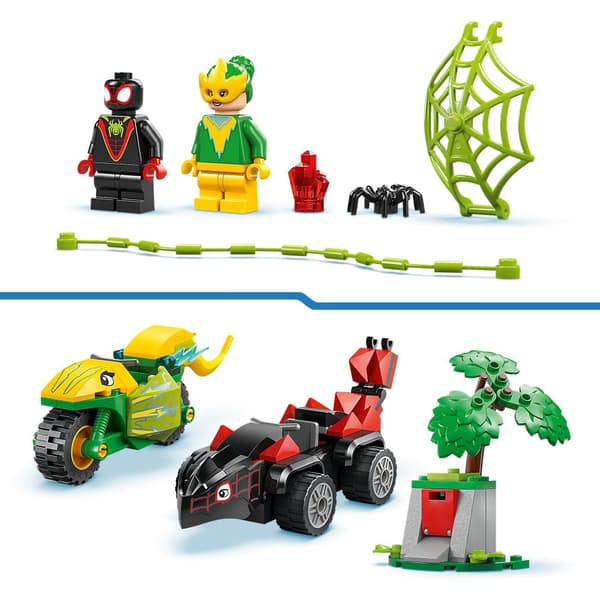 LEGO Marvel Spidey 11198 Spin's Chase for Electro in Dinosaur Car 4+