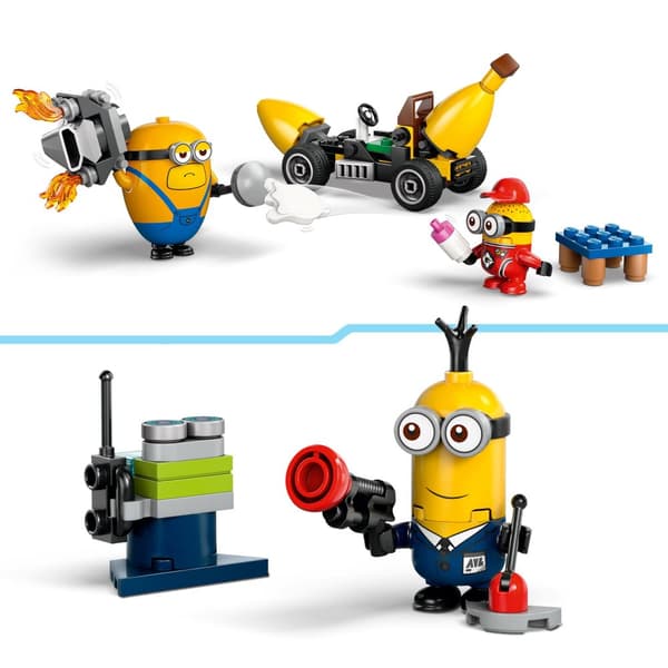 LEGO Minions 75580 Minions och bananbilsfigurer till lastbilstillbehör