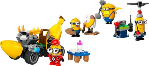 LEGO Minions 75580 Minions och bananbilsfigurer till lastbilstillbehör
