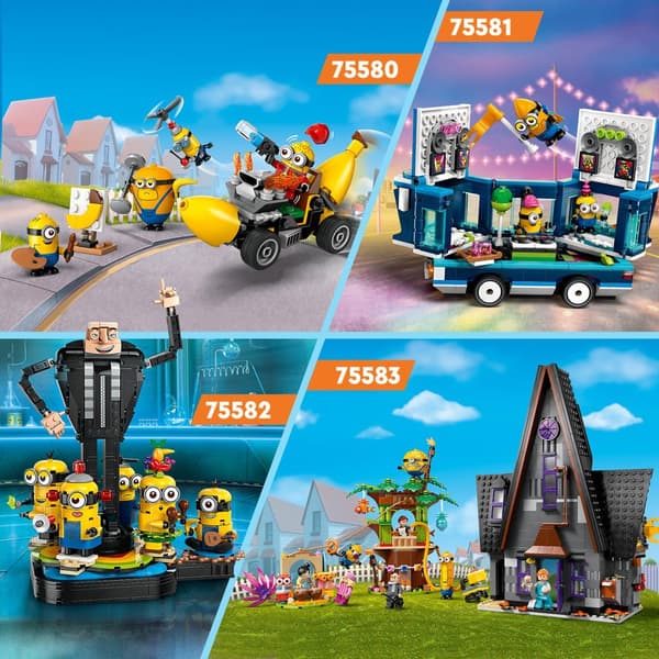 LEGO Minions 75580 Minions och bananbilsfigurer till lastbilstillbehör