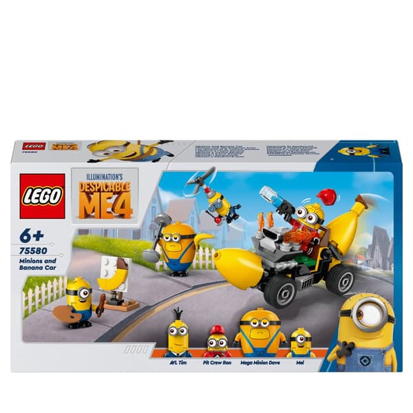 LEGO Minions 75580 Minions och bananbilsfigurer till lastbilstillbehör