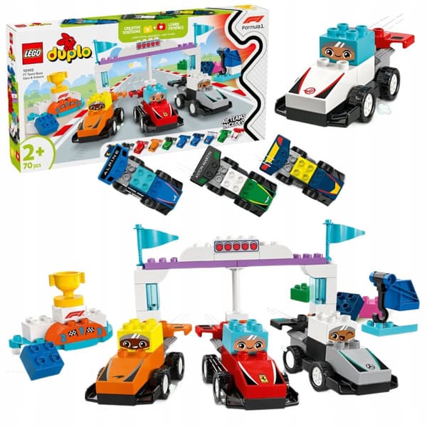 LEGO DUPLO 10445 F1 Racerbilar och förare Racerbilar Bilar Formel 1