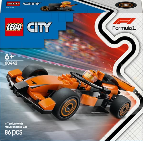 LEGO City 60442 F1 Driver & McLaren Racer Formel 1 Racerbil
