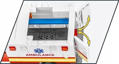 COBI BLOCKS 24609 Bil RAM 3500 Ambulance akut medicinsk køretøj