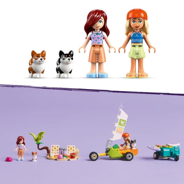 LEGO 42641 Friends - Surfing Dogs and Scooter Adventure Segelbåt