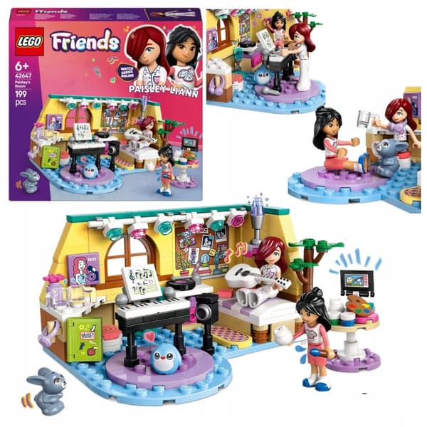 LEGO Friends 42647 Paisley Liann Bunny Room Plys kunstmusik 6+