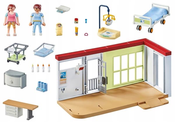 Playmobil Action Heroes synnytysosasto 71616 sairaalan kätilöklinikka