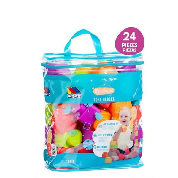 Blocks Game Play&Sense Soft Blocks 24 uds