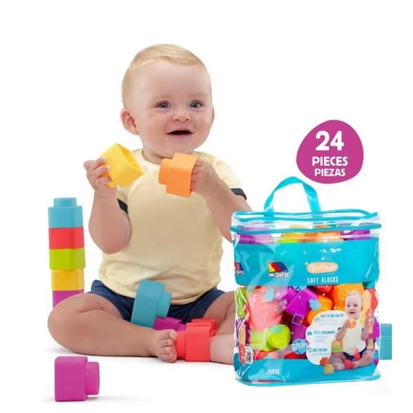 Blocks Game Play&Sense Soft Blocks 24 uds