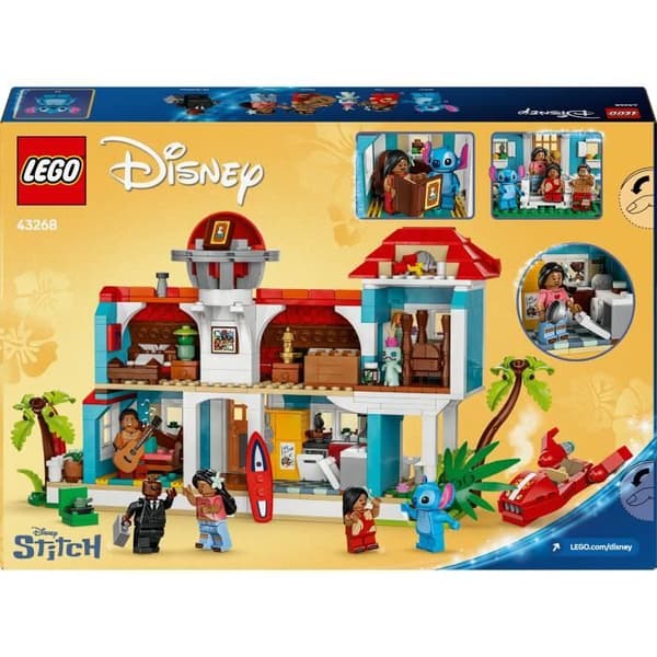 LEGO® Disney Lilo och Stitch Strandhus, Byggspel för Barn och Fans 43268