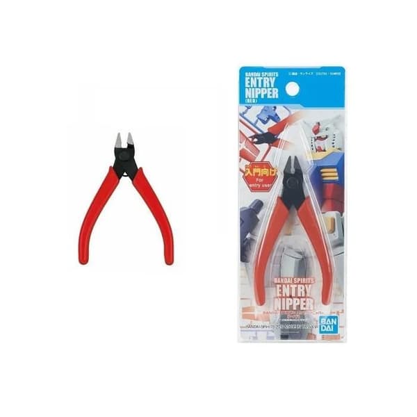 Gunpla Bandai - modelltillbehör - BANDAISPIRITS Entry Nipper Röd - Skärtång för robot att bygga 85137P/5057577