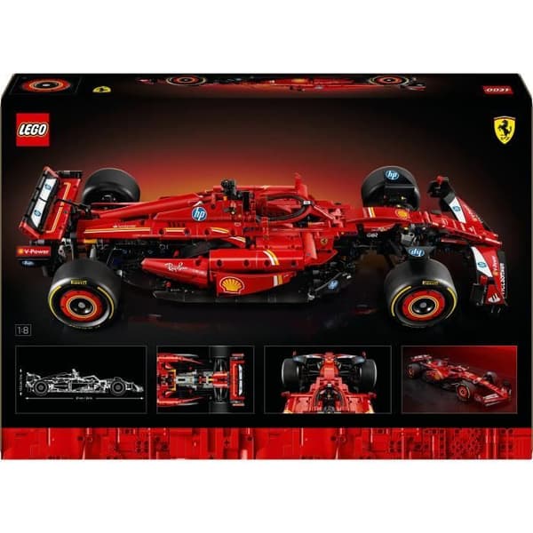 LEGO Technic 42207 F1 Ferrari SF-24 - Samlarbil med V6-motor för vuxna