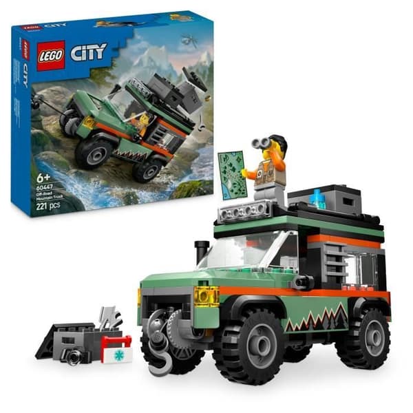 LEGO City 60447 4x4 terränglastbilen - Byggspel för pojkar från 6 år och uppåt