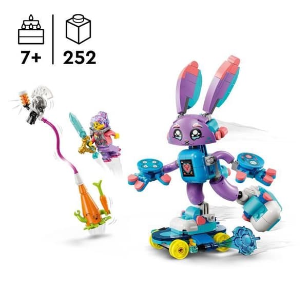LEGO DREAMZzz 71490 Izzie och Bunchurro the Gamer Rabbit - 3-i-1 byggleksak