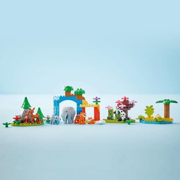 LEGO DUPLO My Town 10446 Vilda djurfamiljer 3-i-1 - Tidiga inlärningsspel med djur