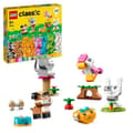 Miniatyrbild 1 av 6: LEGO® 11034 klassiska kreativa husdjur, djurleksak, hund, katt, kanin, hamster och fågelmodell