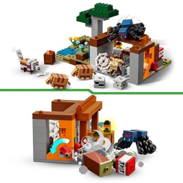 LEGO Minecraft 21269 Armadillo Mine Expedition - Byggsats för pojkar