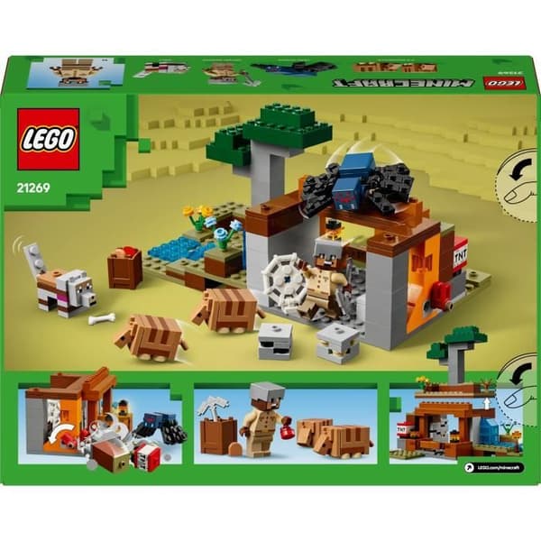 LEGO Minecraft 21269 Armadillo Mine Expedition - Byggsats för pojkar