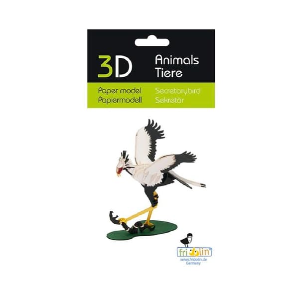 Fridolin - 3D-modell i papper Serpentaire
