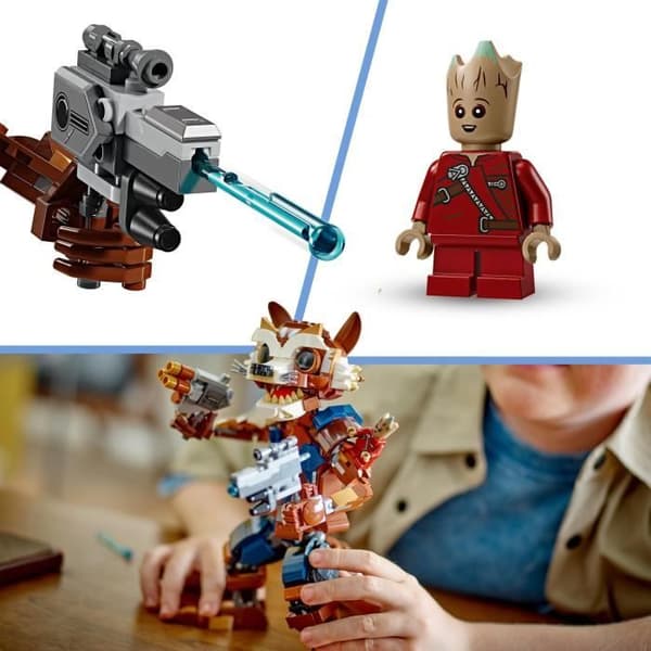 LEGO® 76282 Marvel Rocket and Baby Groot, barnleksak, Guardians of the Galaxy Movie, Superhero Minifigure