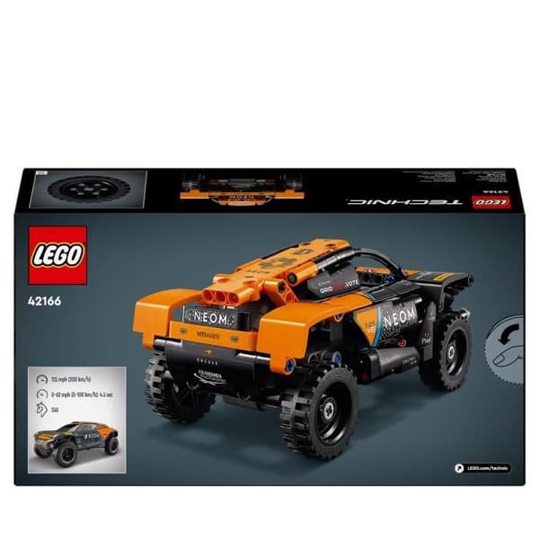 LEGO® 42166 Technic NEOM McLaren Extreme E racerbil, byggbar tillbakadragbar billeksak för barn
