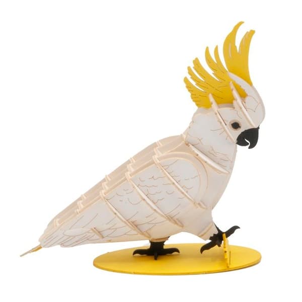 Fridolin - 3D-modell i papper Kakadua