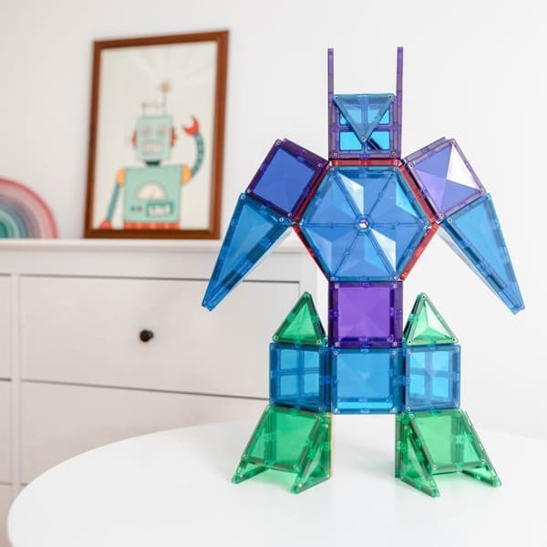CONNETIX Byggplattor Magnetiska Regnbåge Mega Pack, 212 Delar