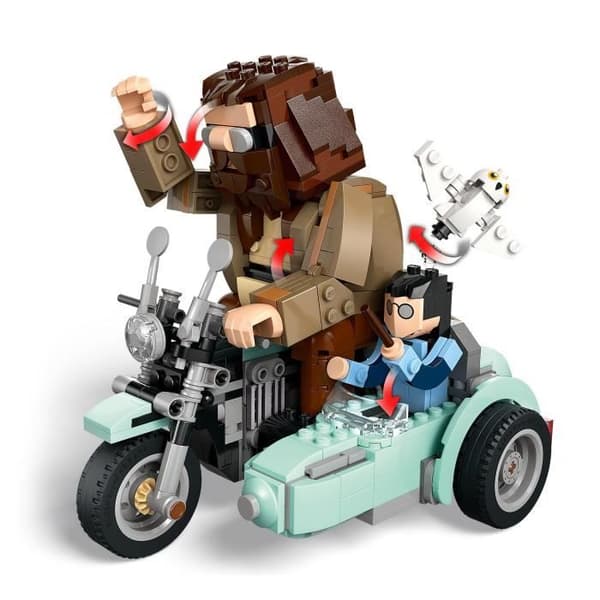 LEGO Harry Potter 76443 Hagrid och Harrys motorcykeltur - Byggset för 9 år