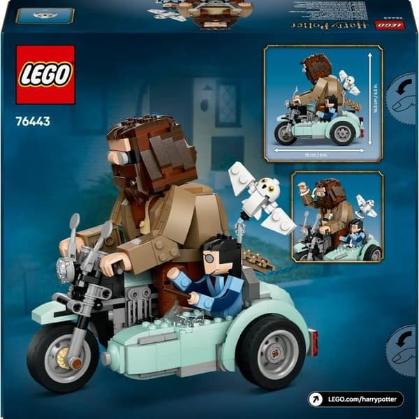 LEGO Harry Potter 76443 Hagrid och Harrys motorcykeltur - Byggset för 9 år