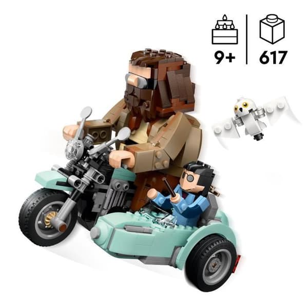 LEGO Harry Potter 76443 Hagrid och Harrys motorcykeltur - Byggset för 9 år