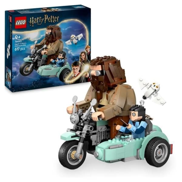 LEGO Harry Potter 76443 Hagrid och Harrys motorcykeltur - Byggset för 9 år