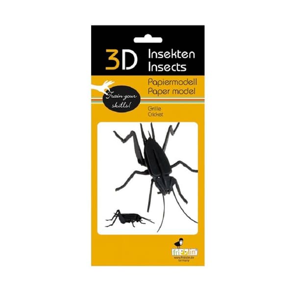 Fridolin - Pappersmodell 3D Cricket
