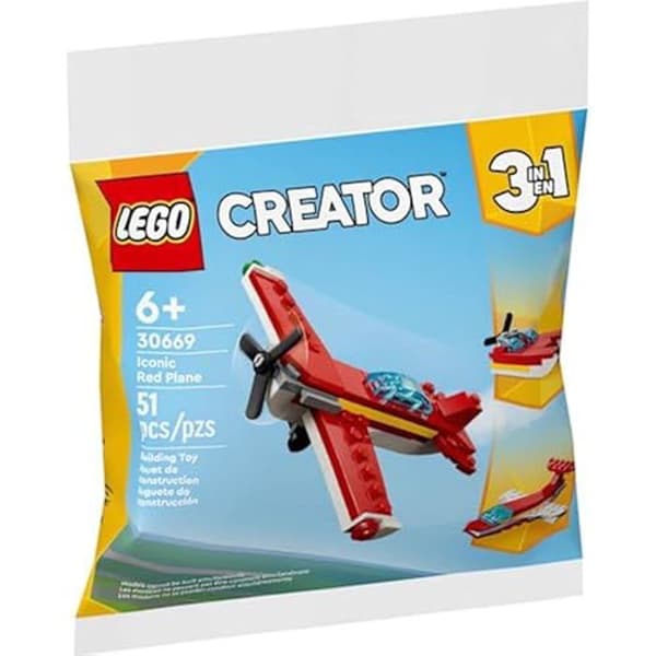 Plastpåse - LEGO - 30669 - Röd Flygmönster - Barn - Unisex