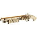 Miniatyrbild 1 av 4: ROKR Träleksakspistol DIY 3D-pussel Shotgun Model Building Kits Present för barn