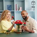 Miniatyrbild 5 av 6: LEGO® 10328 Ikoner Buketten rosor, konstgjorda blommor att dekorera, Alla hjärtans dag-present för vuxna