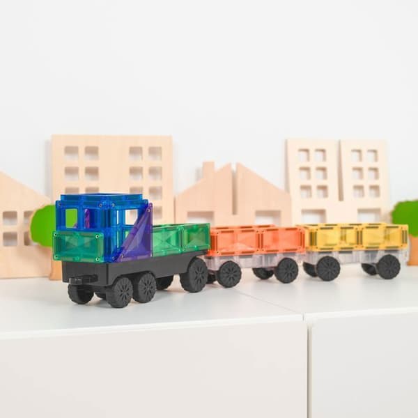 CONNETIX Byggsatser Magnetiska Plattor Regnbåge Transportpack, 50 Bitar