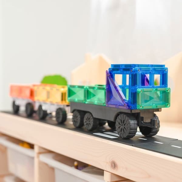 CONNETIX Byggsatser Magnetiska Plattor Regnbåge Transportpack, 50 Bitar