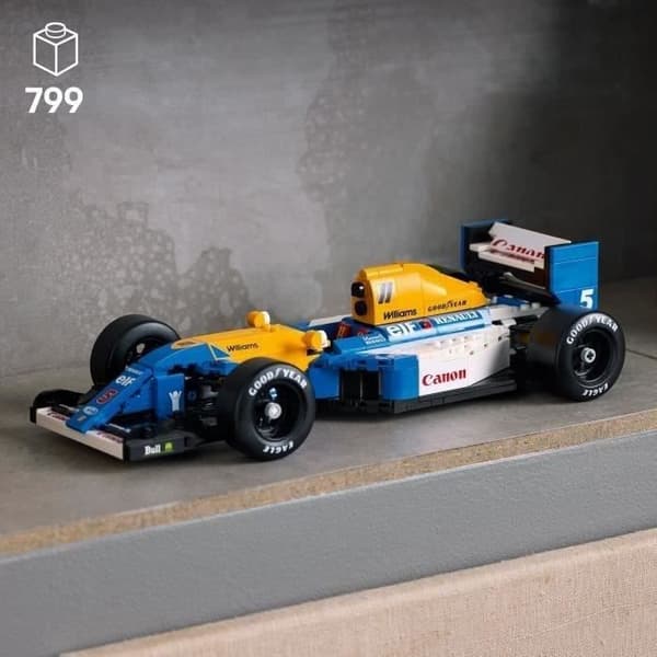 LEGO Icons 10353 Williams Racing FW14B och Nigel Mansell - Formel 1-racingbil för vuxna