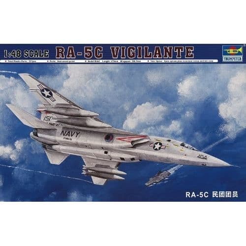 Plastmodell - TRUMPETER - RA-5C VIGILANTE - 1/48 skala - för barn och pojkar