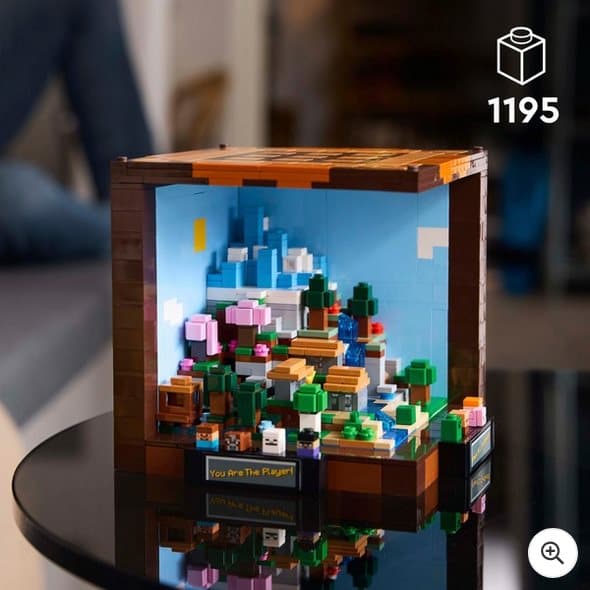 Minecraft LEGO 21265 The Crafting Table Set for Adults