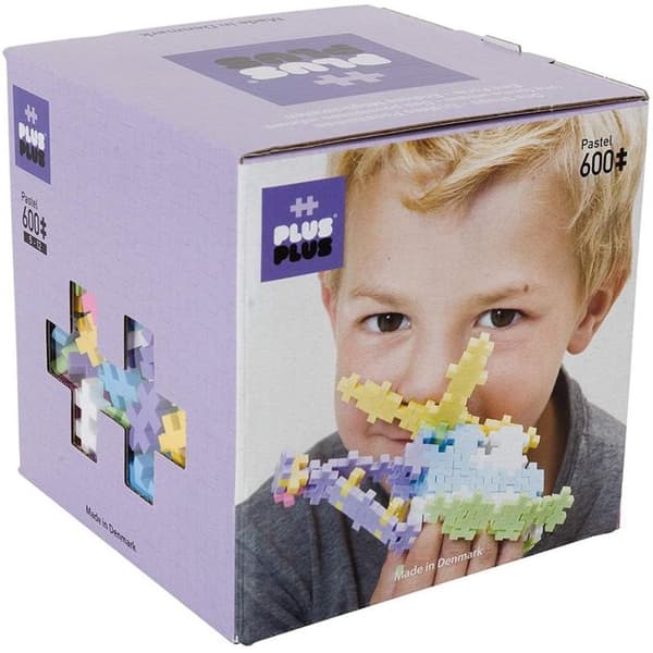 Byggspel - Plus-Plus - Kartong med 600 minipastell - Blandat - Blandat material - Flerfärgad
