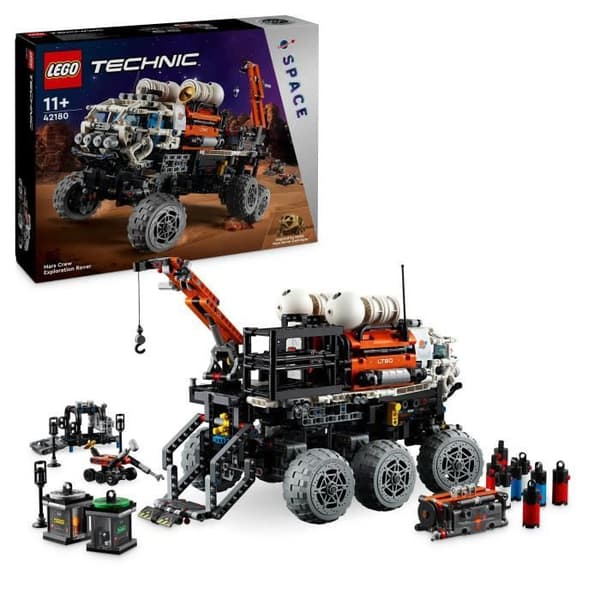 LEGO Technic 42180 Bemannad Mars Exploration Rover, leksak med rymdtema