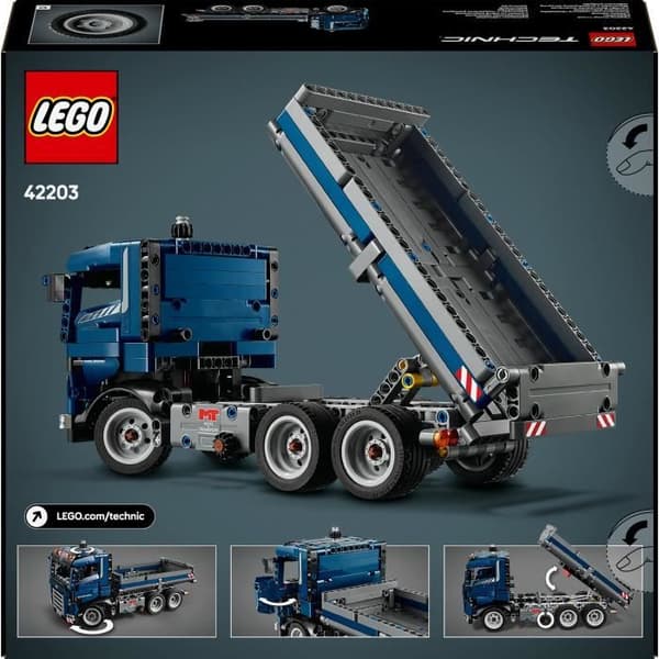 LEGO Technic 42203 Kipptruck - Byggset för pojkar från 9 år - Presentidé