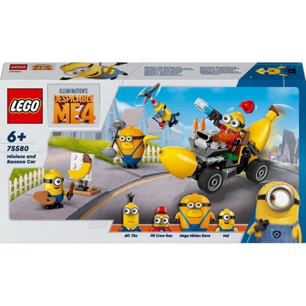 Byggleksak - LEGO - 75580 - Minions - Bananbil - 136 delar