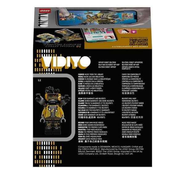LEGO® 43107 VIDIYO™ Hiphop Robot BeatBox Music Video Clip Creator, Musical Toy, Augmented Reality Set App med