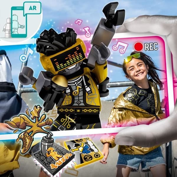 LEGO® 43107 VIDIYO™ Hiphop Robot BeatBox Music Video Clip Creator, Musical Toy, Augmented Reality Set App med