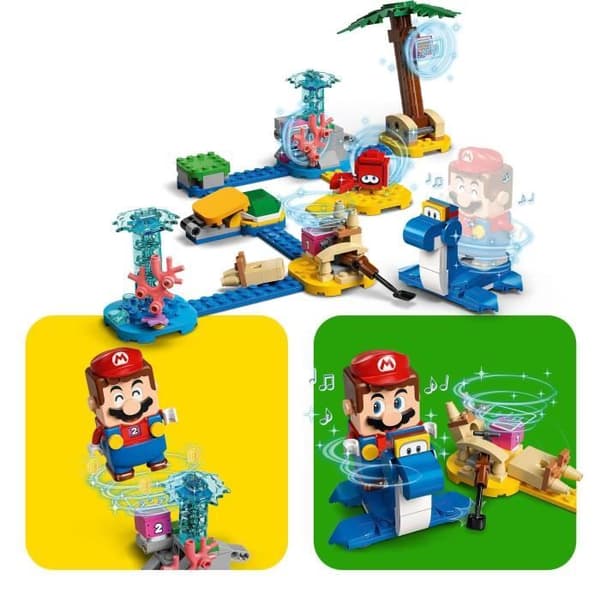 LEGO® 71398 Super Mario Dorries Seaside Expansion Set, byggleksak med krabba för barn 6+