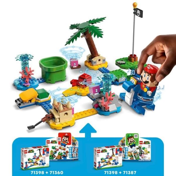 LEGO® 71398 Super Mario Dorries Seaside Expansion Set, byggleksak med krabba för barn 6+