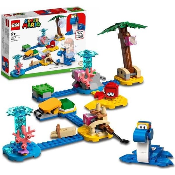LEGO® 71398 Super Mario Dorries Seaside Expansion Set, byggleksak med krabba för barn 6+